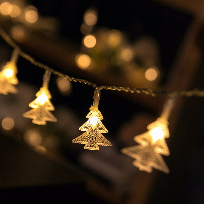 Led Christmas tree decorations with small colored lights